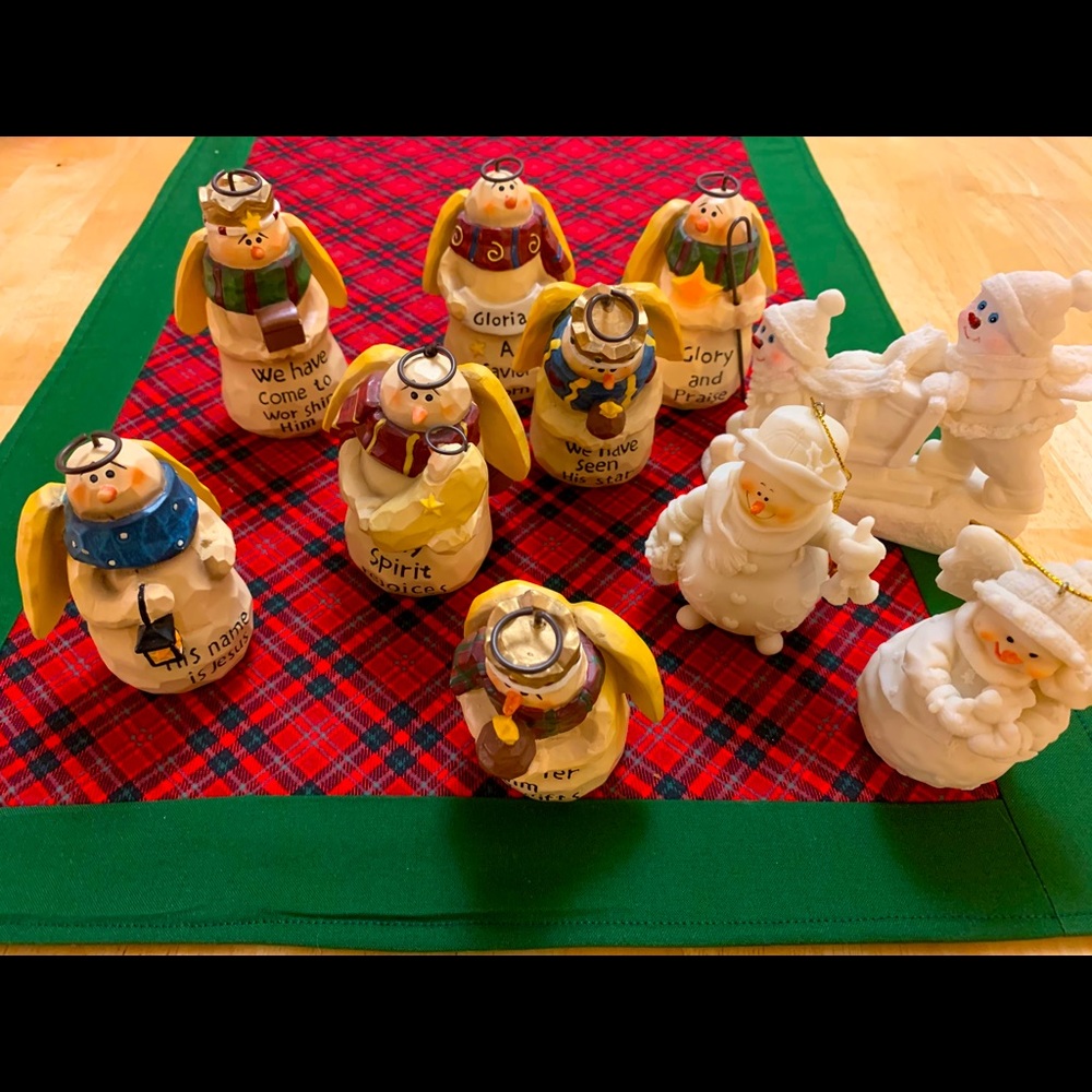 ⛄️ Christmas Snowman Angels ⛄️ 10 Piece!